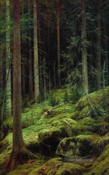 thickets 1881 classical landscape Ivan Ivanovich Oil Paintings